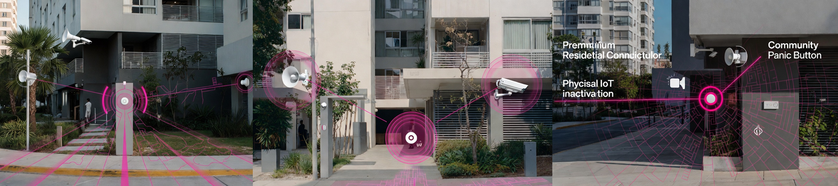 Integración IoT comunitaria con botones de pánico y sirenas